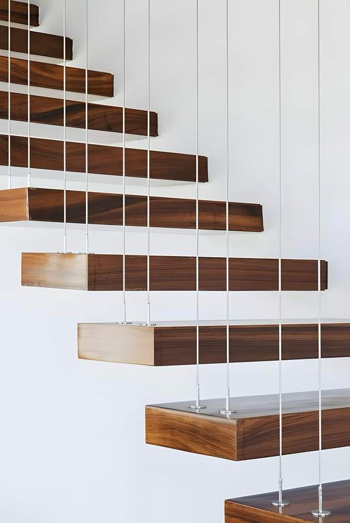 Invisible Wall Side Stringer Stairs Staircase